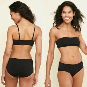 Andie The Rio Swim Bikini Top Women's 2XL‎ Black Convertible Spaghetti Strap
